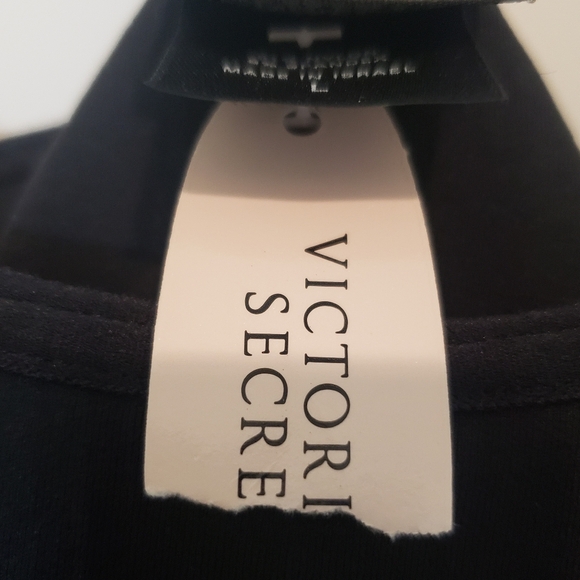 Body By Victoria Black Cami Camisole Stretch Tank Top Sz Large Adjustable Straps - Picture 4 of 12